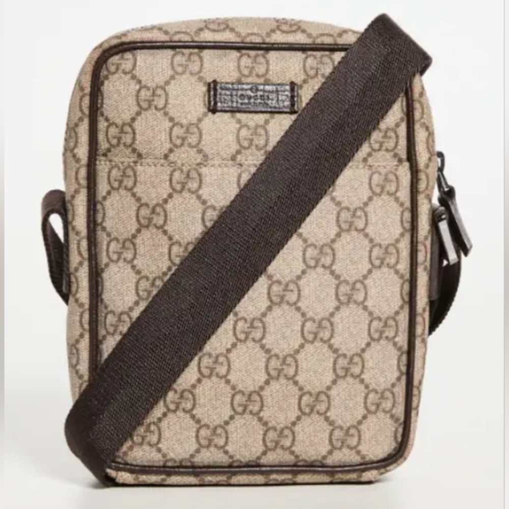 🤎GUCCI GG SUPREME CANVAS COATED CROSSBODY